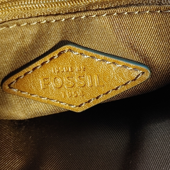 Fossil light brown leather shoulder bag - Picture 4 of 10